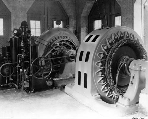 Turbine and Generator in the Irving Power Plant